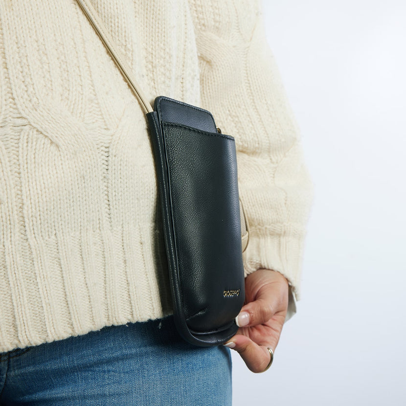 MINI-SAC NOIR BANDOULIÈRE - HOYDAL