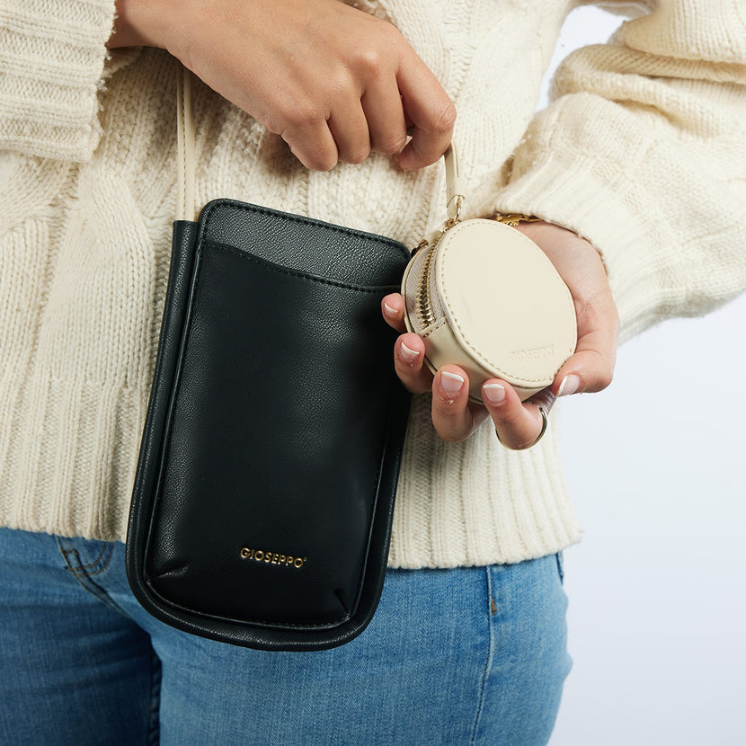 MINI-SAC NOIR BANDOULIÈRE - HOYDAL