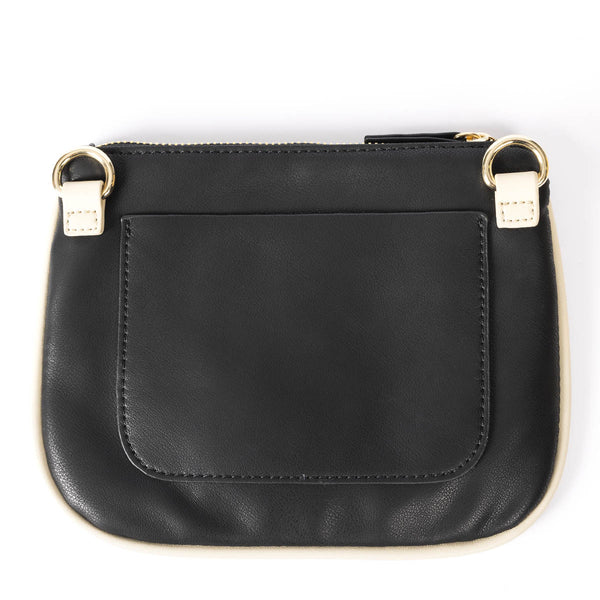 Idre black crossbody bag with cream details
