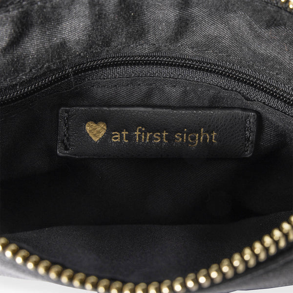 Idre black crossbody bag with cream details