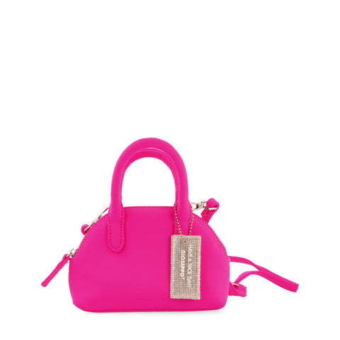 BOLSO MINI FUCSIA CON ASAS DE MANO Y BANDOLERA - KELTY 