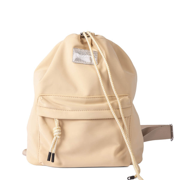 Lolland beige backpack with pocket
