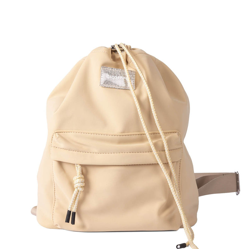 Lolland beige backpack with pocket