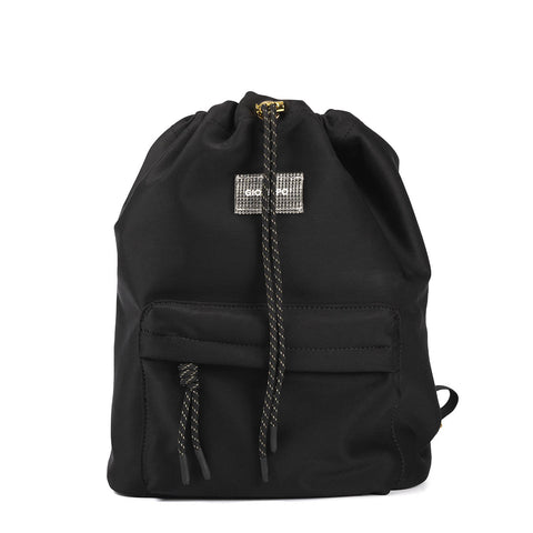 LOLLAND BLACK BACKPACK WITH POCKET