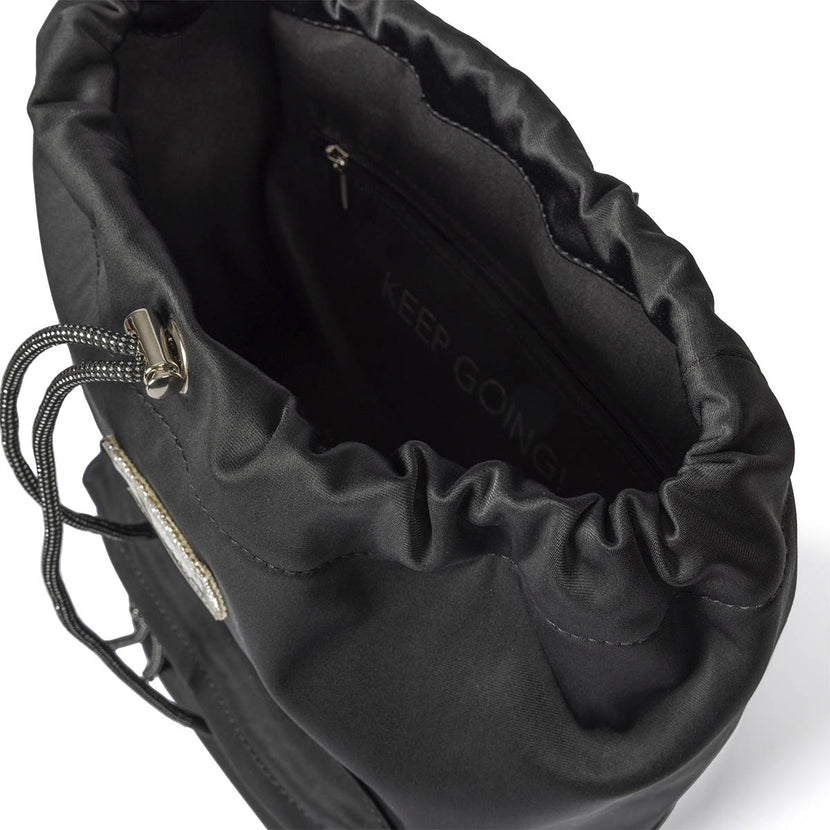 SAC À DOS NOIR À POCHE - LOLLAND  