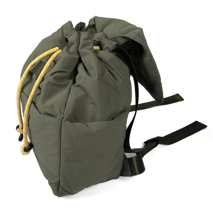 SAC À DOS MATELASSÉ COULEUR KAKI À POCHES - ORTLEY 