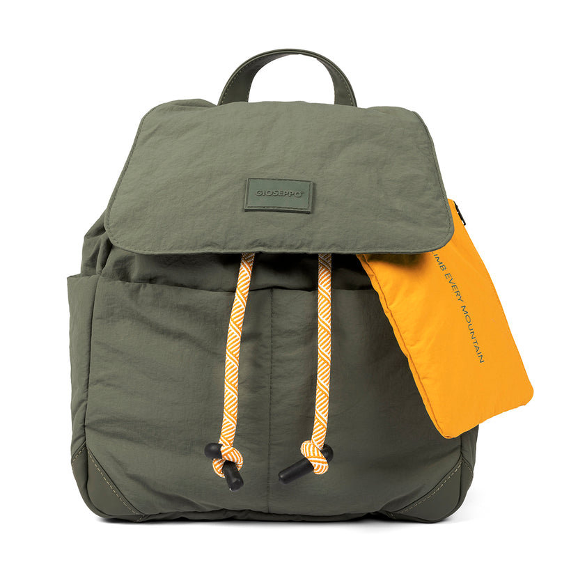 SAC À DOS MATELASSÉ COULEUR KAKI À POCHES - ORTLEY 