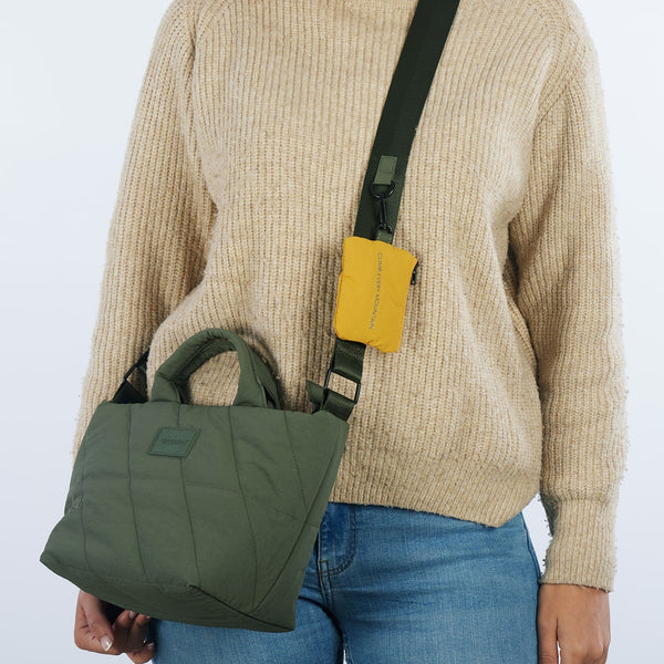 Perg khaki crossbody bag