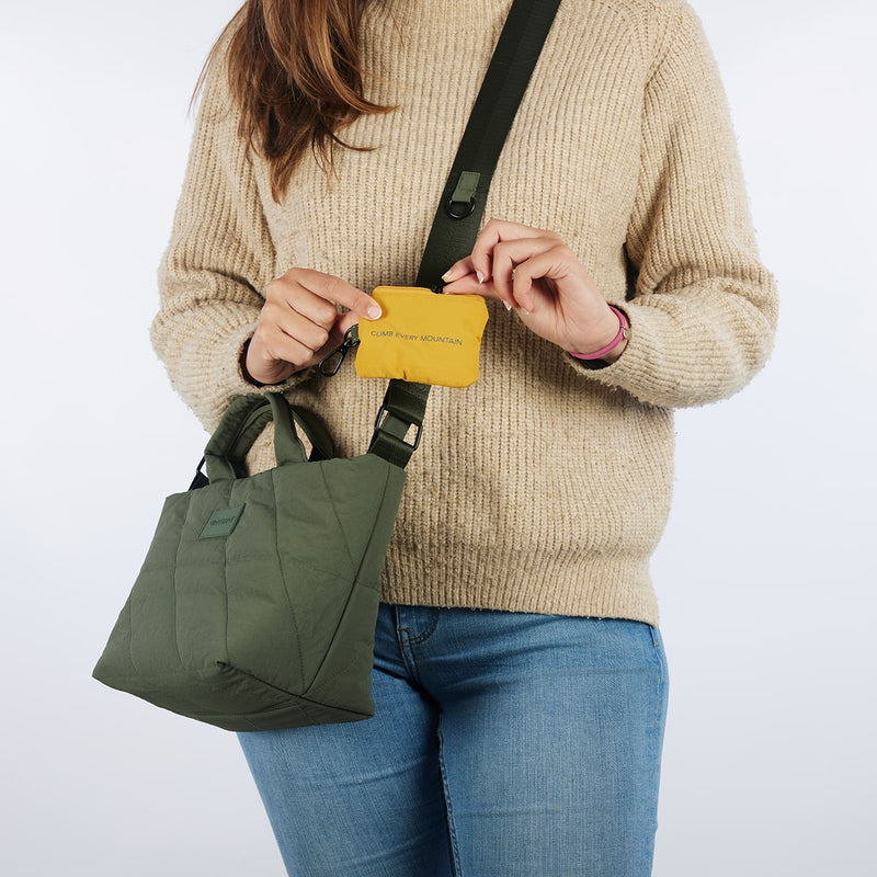 Perg khaki crossbody bag