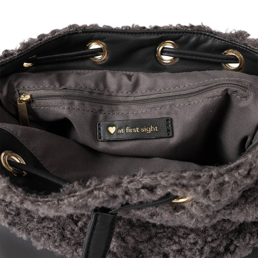 SAC STYLE BOHO COULEUR GRISE - SILSAND  