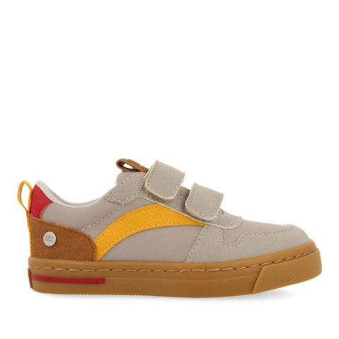 PRESQUE CHILDREN'S GREY RETRO SNEAKERS WITH ADJUSTABLE FASTENINGS