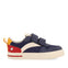 Presque children's navy blue retro sneakers with adjustable fastenings