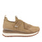 Sneakers tipo calcetín beige monocolor con detalle de cristales para mujer drongan 