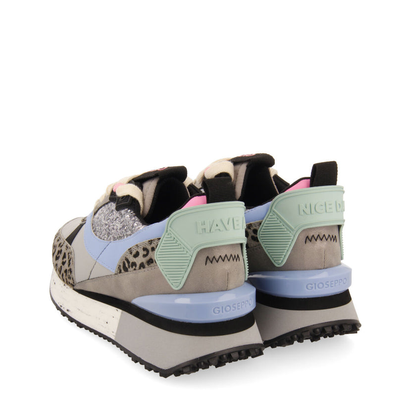 Sneakers gris con mix de estampados para mujer obsteig 