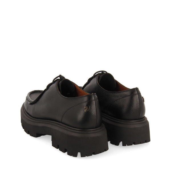 Mocassini neri in pelle stile wallabee da donna glostrup 