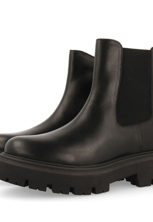 Botas negras de piel estilo chelsea para mujer langford