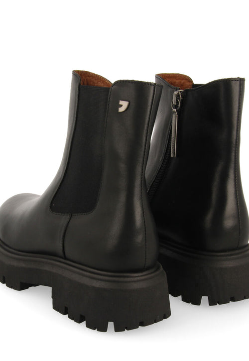 Botas negras de piel estilo chelsea para mujer langford