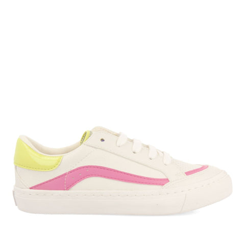 BASKETS BLANCHES AVEC DES DÉTAILS DE COULEURS POUR FILLE ET GARÇON CUSICK 