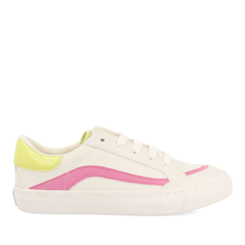 BASKETS BLANCHES AVEC DES DÉTAILS DE COULEURS POUR FILLE ET GARÇON CUSICK 