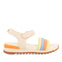 SANDALES DE SPORT BLANCHES AVEC DÉTAILS MULTICOLORES POUR FILLE ET GARÇON CLAPIERS