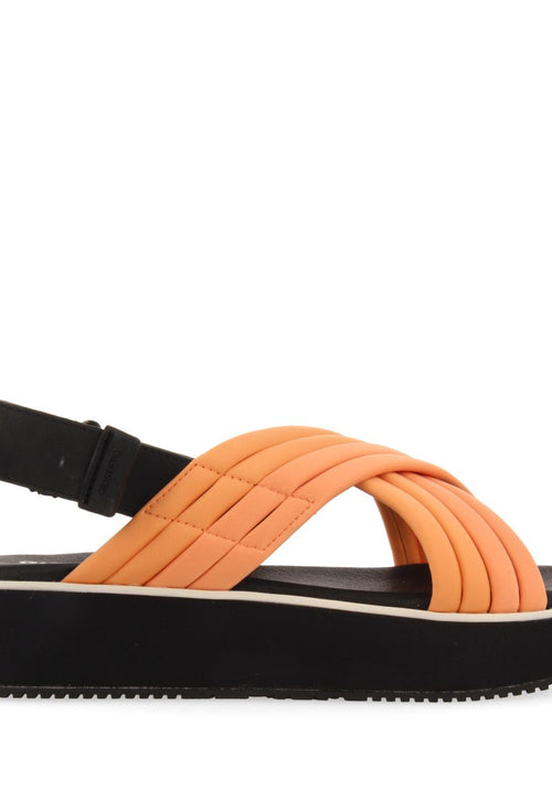 SANDALIAS DEPORTIVAS COLOR CORAL CON PLATAFORMA PARA MUJER BRYHER