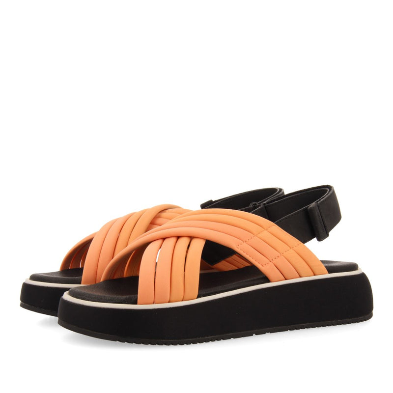SANDALIAS DEPORTIVAS COLOR CORAL CON PLATAFORMA PARA MUJER BRYHER