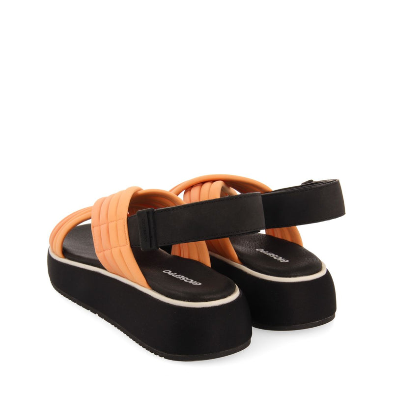 SANDALIAS DEPORTIVAS COLOR CORAL CON PLATAFORMA PARA MUJER BRYHER