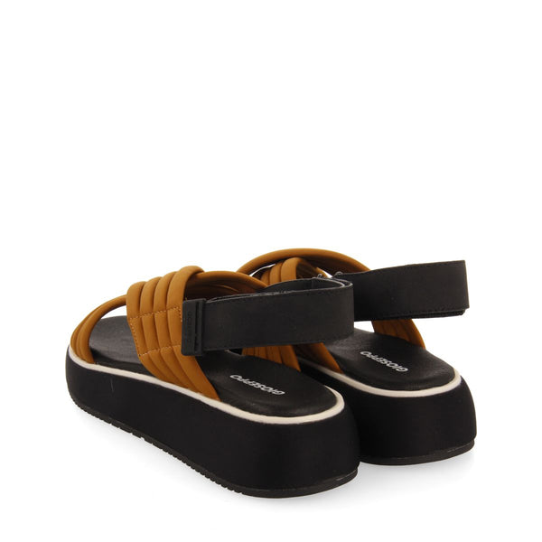 SPORTS SANDALS LEATHER COLOR WITH PLATFORM FOR WOMEN BRYHER