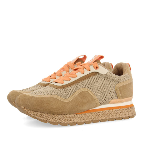 SNEAKERS BEIGE ESTILO MEDITERRÁNEO PARA MUJER RUKAJ