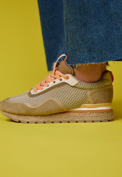 SNEAKERS BEIGE ESTILO MEDITERRÁNEO PARA MUJER RUKAJ