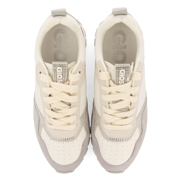 SNEAKERS OFF-WHITE CON DETALLE DE STRASS PARA MUJER ISPICA