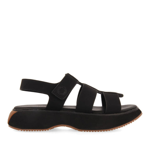 SANDALIAS DEPORTIVAS NEGRAS TIPO CANGREJERA PARA MUJER GWEEK