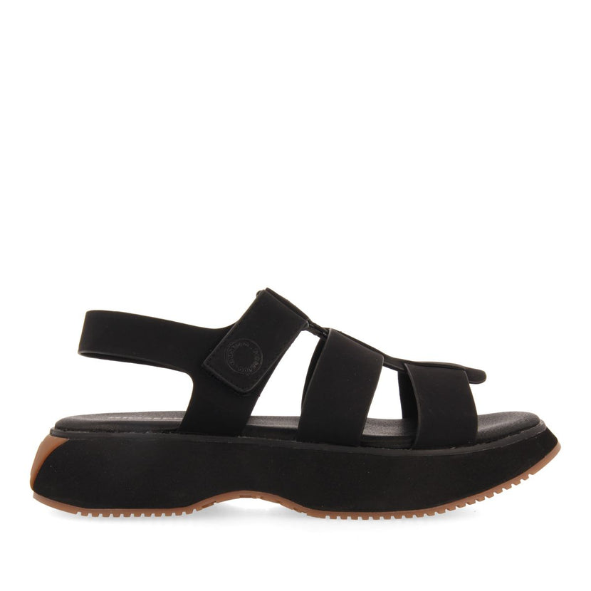 SANDALIAS DEPORTIVAS NEGRAS TIPO CANGREJERA PARA MUJER GWEEK