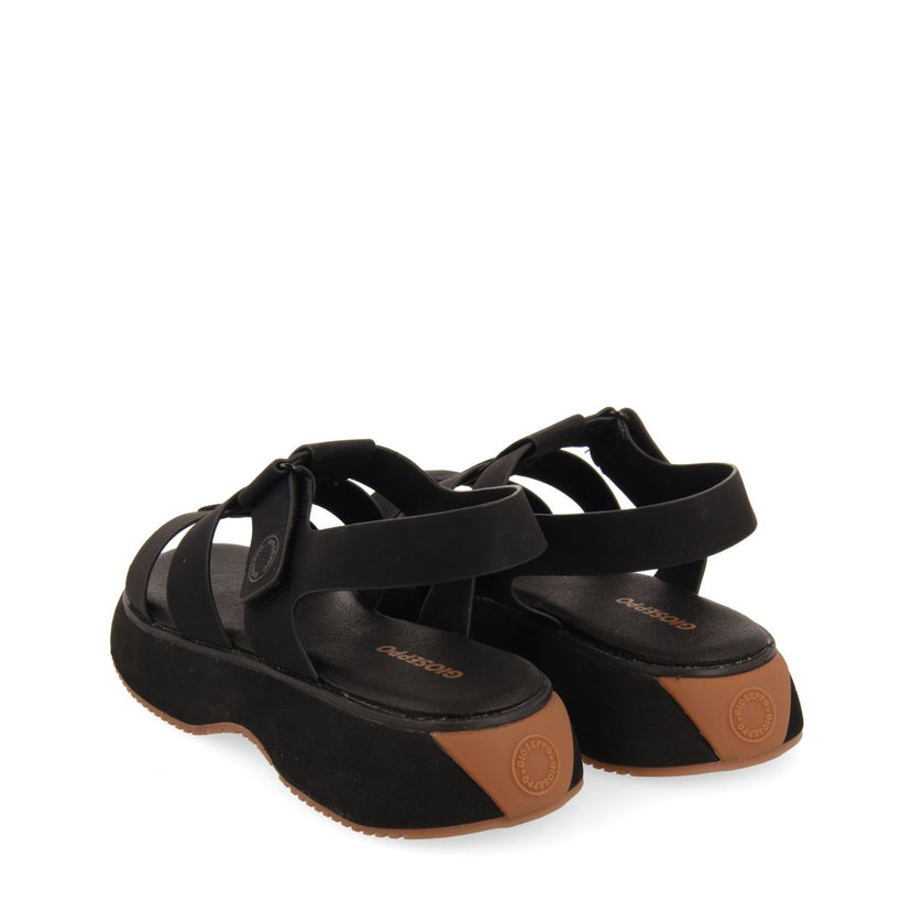 SANDALIAS DEPORTIVAS NEGRAS TIPO CANGREJERA PARA MUJER GWEEK