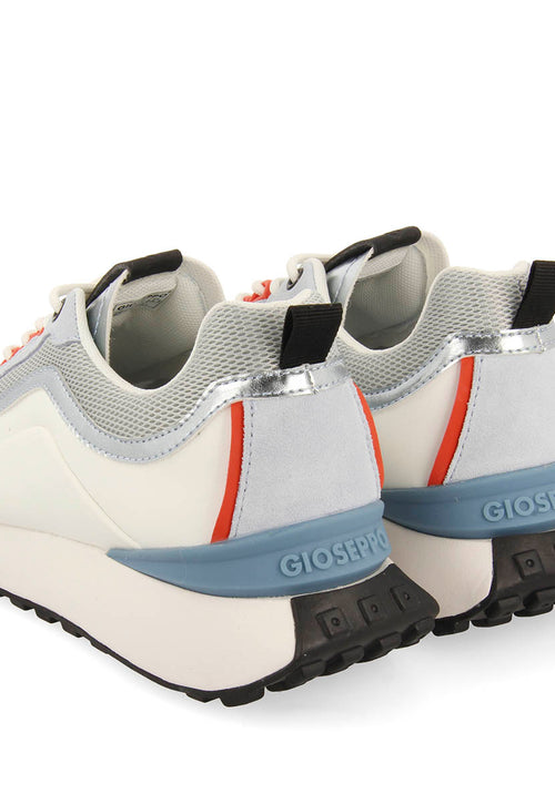 WHITE SNEAKERS WITH BLUE DETAILS FOR WOMEN BALLAGAT