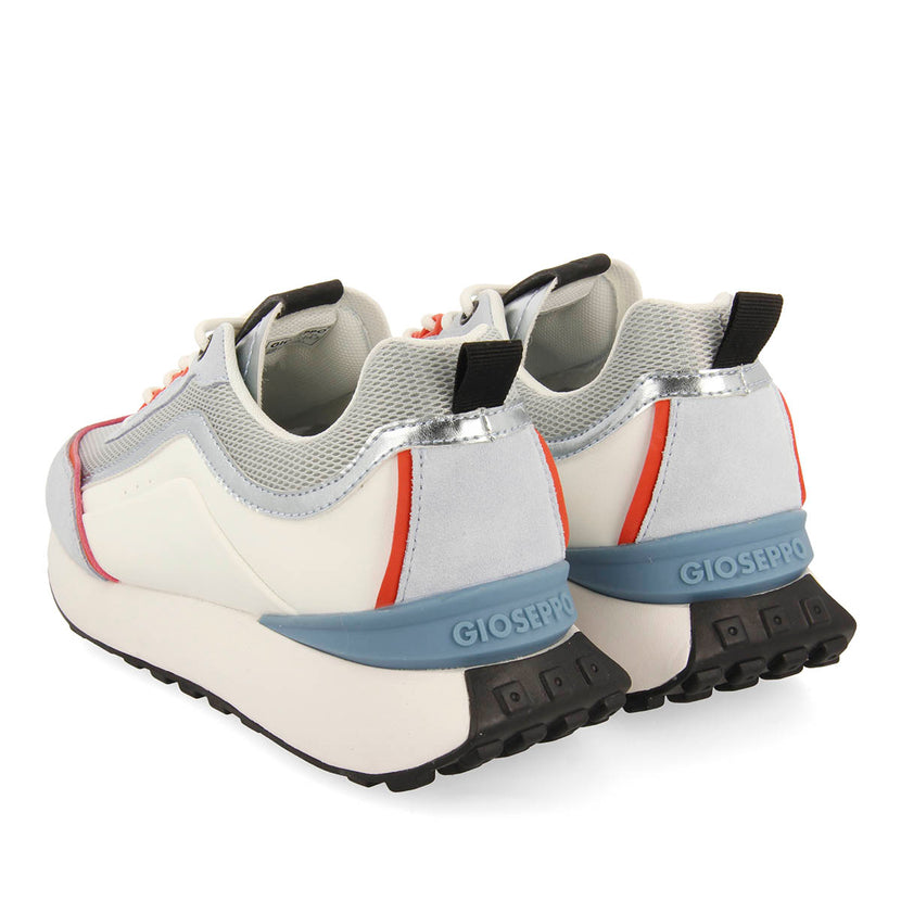 SNEAKERS BLANCAS CON DETALLES AZULES PARA MUJER BALLAGAT