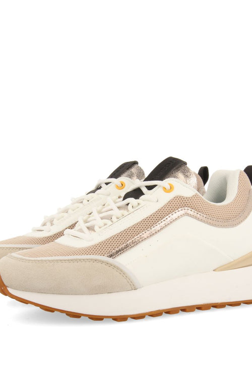 WHITE SNEAKERS WITH BEIGE DETAILS FOR WOMEN BALLAGAT