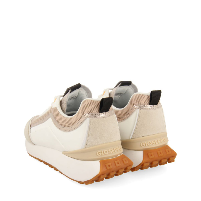 SNEAKERS BLANCAS CON DETALLES BEIGE PARA MUJER BALLAGAT