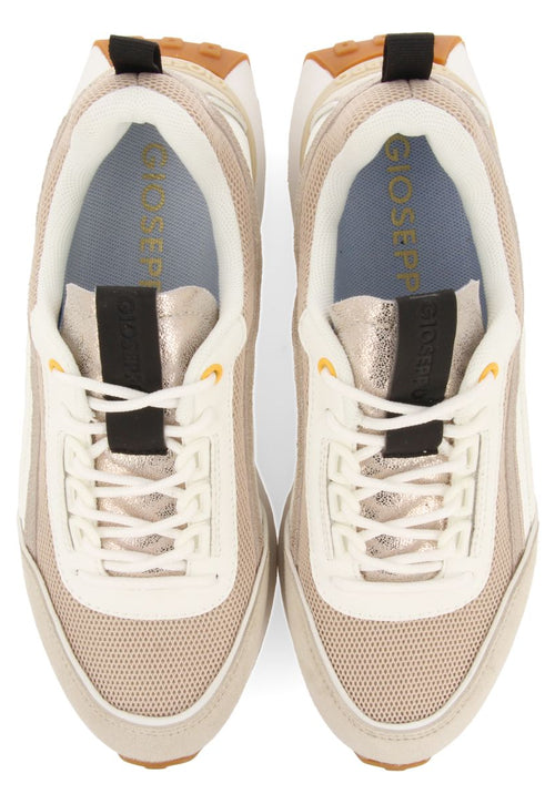 WHITE SNEAKERS WITH BEIGE DETAILS FOR WOMEN BALLAGAT
