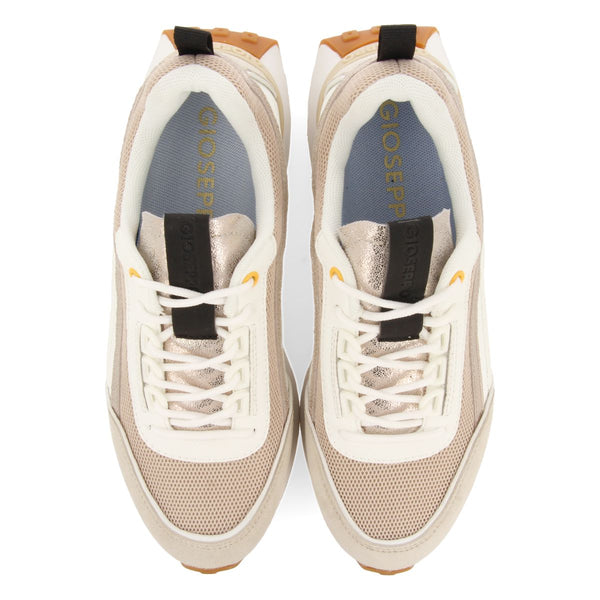 SNEAKERS BLANCAS CON DETALLES BEIGE PARA MUJER BALLAGAT