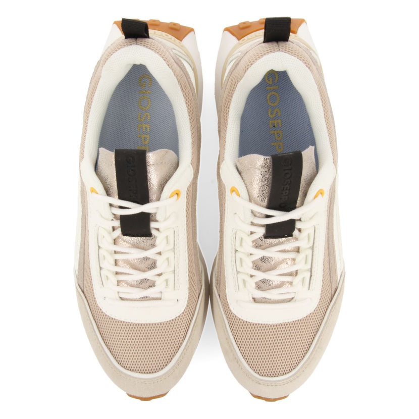 SNEAKERS BLANCAS CON DETALLES BEIGE PARA MUJER BALLAGAT