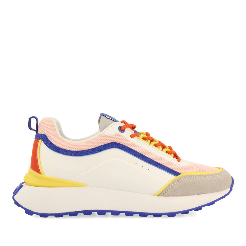 SAPATILHAS BRANCAS COM DETALHES MULTICOLORIDOS PARA MULHER BALLAGAT