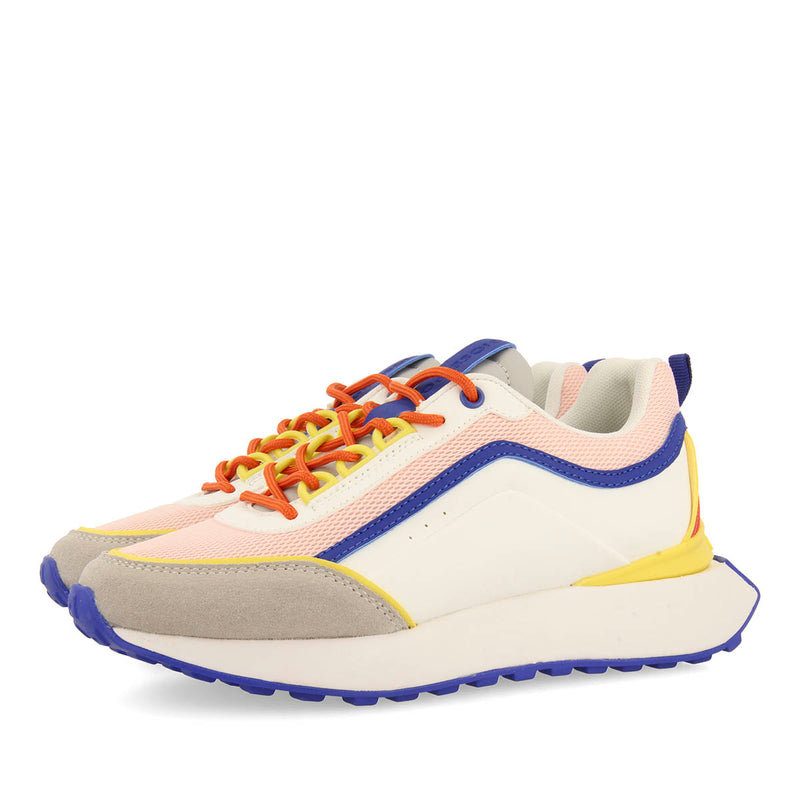 SAPATILHAS BRANCAS COM DETALHES MULTICOLORIDOS PARA MULHER BALLAGAT