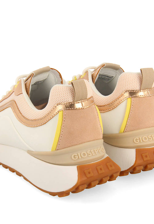 WHITE SNEAKERS WITH NUDE DETAILS FOR WOMEN BALLAGAT