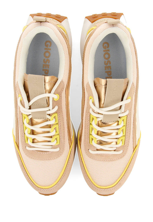 WHITE SNEAKERS WITH NUDE DETAILS FOR WOMEN BALLAGAT