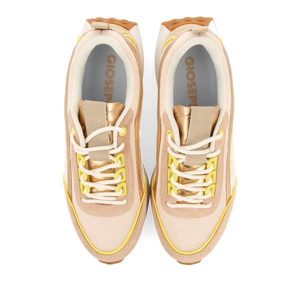 WHITE SNEAKERS WITH NUDE DETAILS FOR WOMEN BALLAGAT