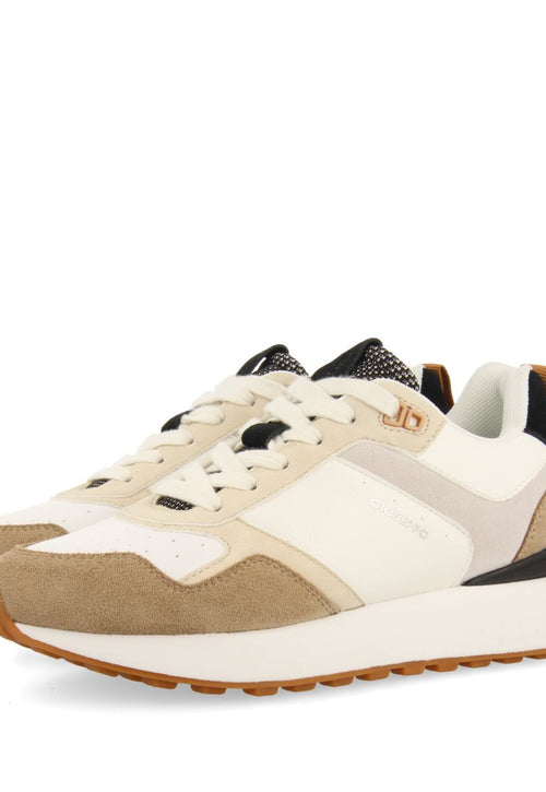 SNEAKERS OFF-WHITE DE PIEL DE INSPIRACIÓN RETRO PARA MUJER ELFERS