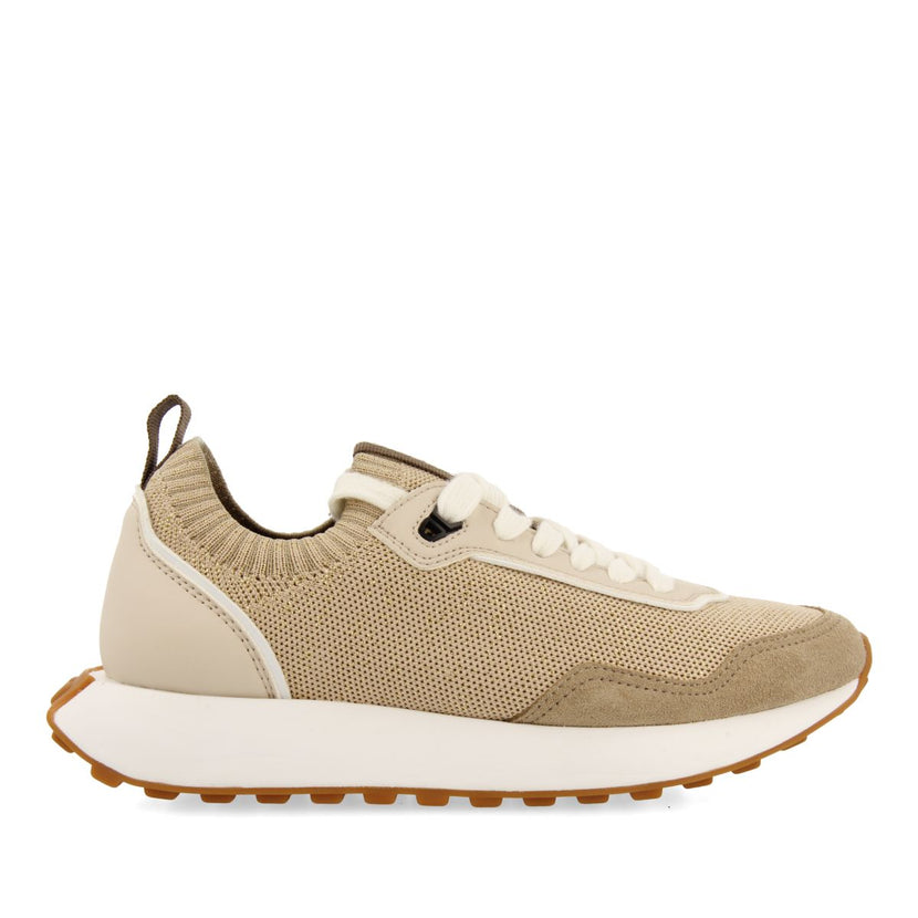 SNEAKERS DORADAS DE CORTE ELÁSTICO PARA MUJER FINIQ