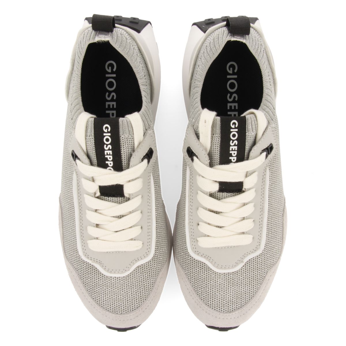 SNEAKERS PLATEADAS DE CORTE ELÁSTICO PARA MUJER FINIQ