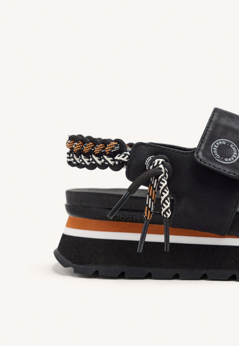 SANDALIAS DEPORTIVAS NEGRAS CON DETALLE TRASERO MULTICOLOR PARA MUJER AUSTELL